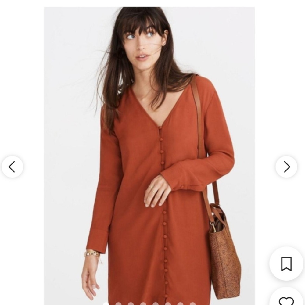Red Button-Down Women's Mini Dress